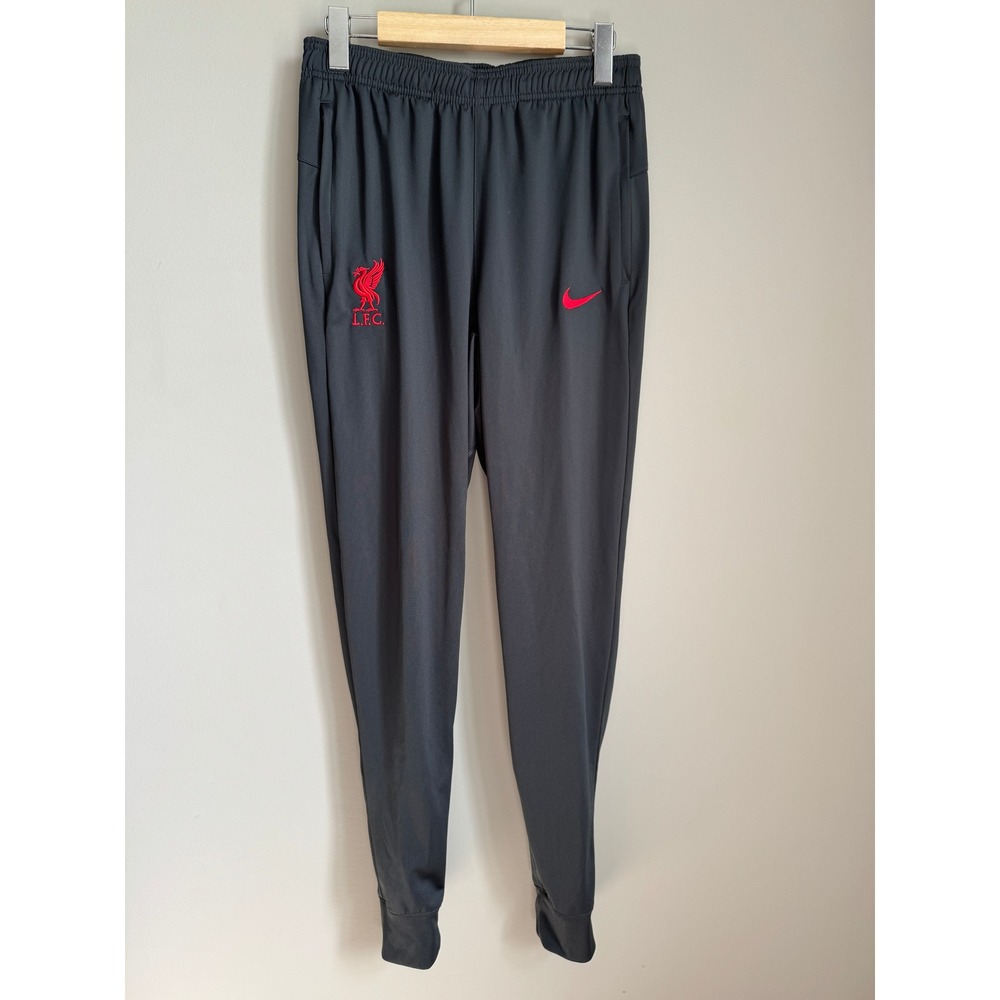 Nike Liverpool FC Dri-Fit‎ Slim Fit Training Pants Dark Grey Red Sporty Preppy
